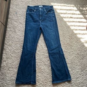 Loft jeans the slim flare size 10 with 30” inseam dark denim.